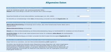 La declaración de la renta en Austria: Allgemeine Daten