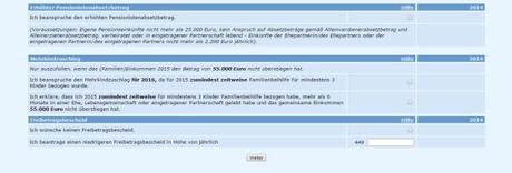 La declaración de la renta en Austria: Allgemeine Daten