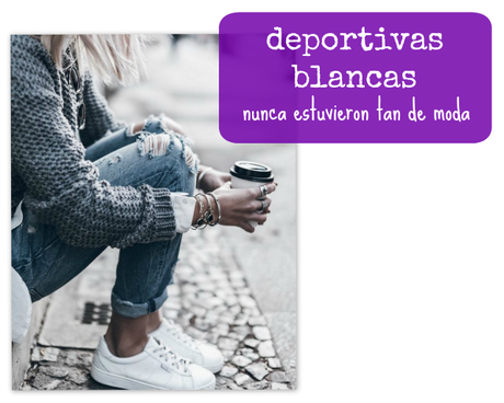deportivas blancas: looks 
