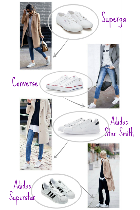 deportivas blancas: looks 