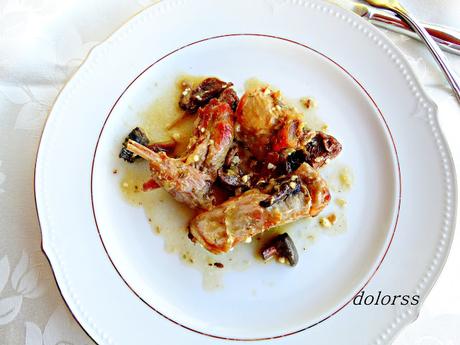 Conejo con setas llanegas