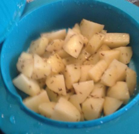 QueComemosHoy, PasoAPaso ComoSeHIzo, receta, chuletas con patatas al tomillo al vapor, cocina, blog de cocina, solo yo, blog solo yo, 