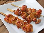 Brochetas pollo teriyaki (cocina japonesa)
