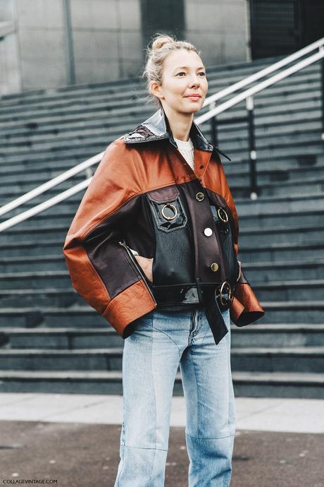 PFW-Paris_Fashion_Week_Fall_2016-Street_Style-Collage_Vintage-Vetements_Jeans-Celine_Boots-Leather_Jacket-6