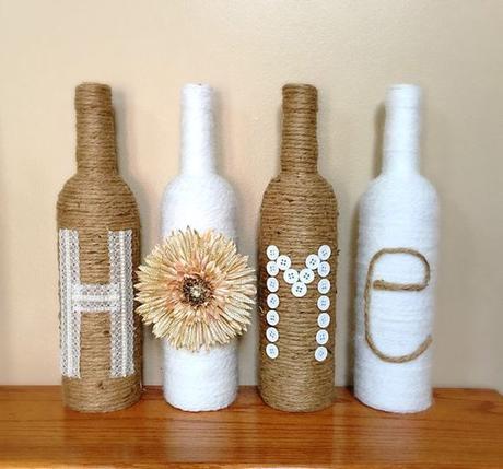 Ideas para decorar con botellas