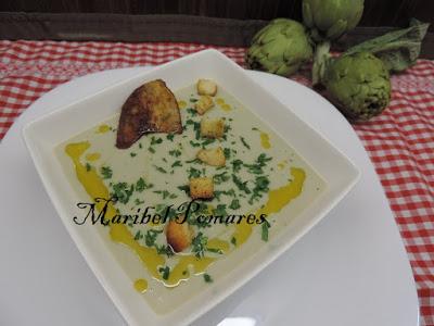 Crema de alcachofas.