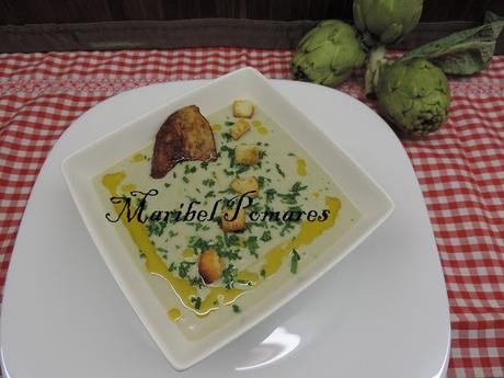 Crema de alcachofas.