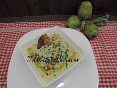 Crema de alcachofas.