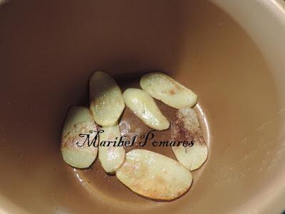 Crema de alcachofas.