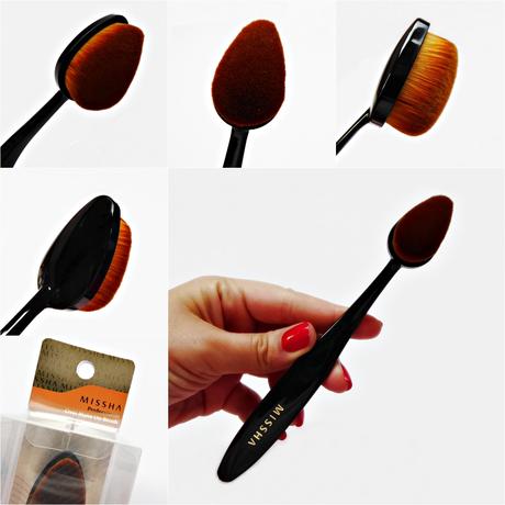 Oval make up brush de Missha, una brocha con forma de cepillo de dientes