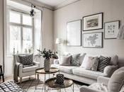 Colores neutros. vivienda reducida elegante