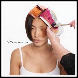 CABELLO NEGRO CON MECHONES DE COLORES , PASO A PASO !!