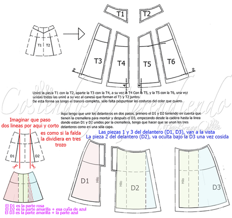 Falda Vaquera con cruce / Rums #9/16