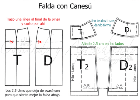 Falda Vaquera con cruce / Rums #9/16