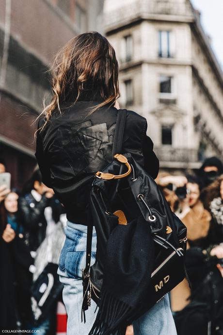 PFW-Paris_Fashion_Week_Fall_2016-Street_Style-Collage_Vintage-Miroslava_Duma-Vetements-Jeans-Backpack-Bomber-4