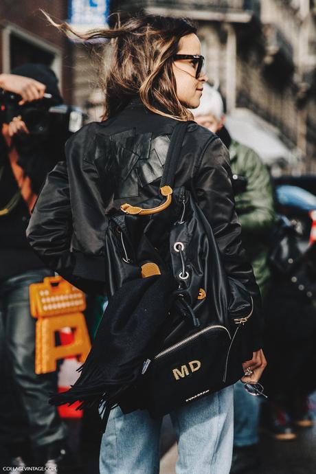PFW-Paris_Fashion_Week_Fall_2016-Street_Style-Collage_Vintage-Miroslava_Duma-Vetements-Jeans-Backpack-Bomber-2