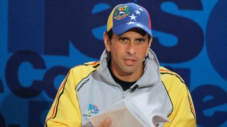 El excandidato presidencial opositor venezolano Henrique Capriles. 