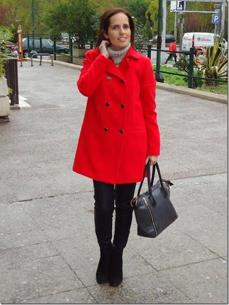 red-coat-outfit red-coat-and-leather-pants-street-style