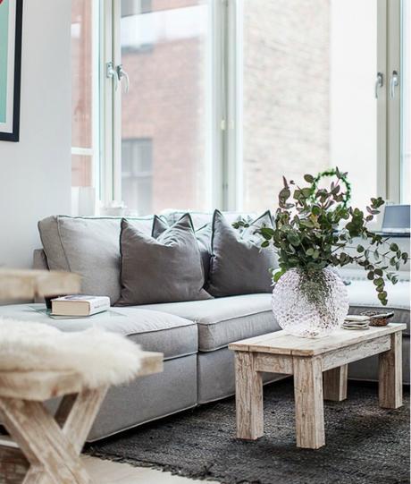 Madera de aspecto envejecido en estilo nórdico