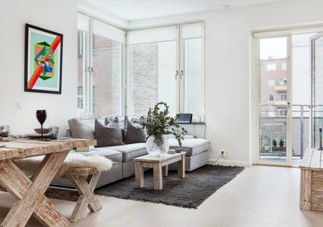 Madera de aspecto envejecido en estilo nórdico