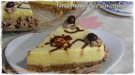 Tarta mousse de almendra