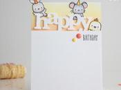 Partial cutting Happy Birthday card