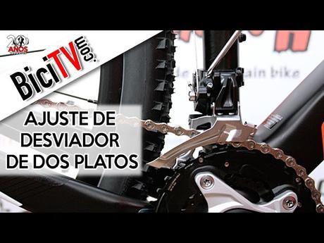 Mecánica cómo ajustar un desviador delantero de dos platos de bicicleta
