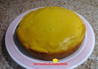 BIZCOCHO DE LIMÓN CON CREMA DE BONIATO
