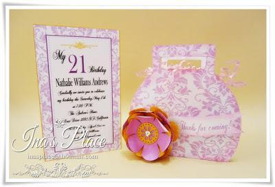 Invitaciones Cumpleaños - Una Ballerina & Damascos.