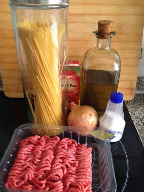 receta, cocina, blog, blogger, SoloYo., Blog Solo Yo, Blog de Cocina, Spaguettis con carne picada, Pasta, 