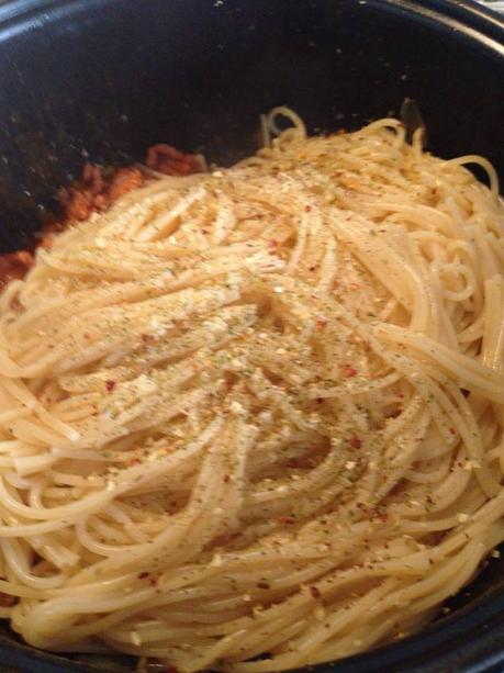 receta, cocina, blog, blogger, SoloYo., Blog Solo Yo, Blog de Cocina, Spaguettis con carne picada, Pasta, 