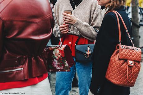 PFW-Paris_Fashion_Week_Fall_2016-Street_Style-Collage_Vintage-Chanel_Backpack-JW_Anderson_Bag-Gucci-