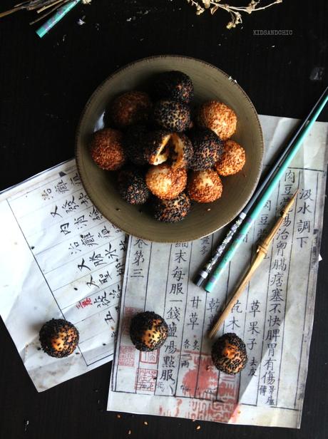 Bolitas  de sésamo al estilo Ching-He Huang