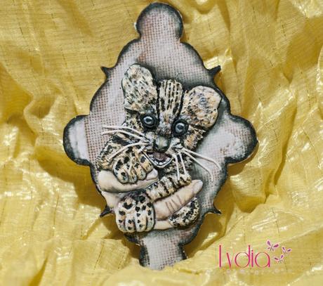 GALLETA DECORADA EN 2D -LEOPARDO