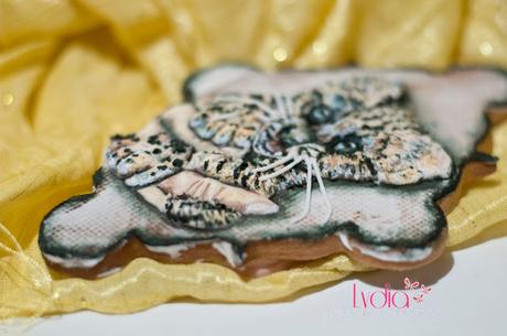 GALLETA DECORADA EN 2D -LEOPARDO