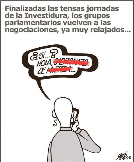 [Humor en domingo] Hoy, sin palabras, por descanso del personal. Monográfico sobre política española (VII)
