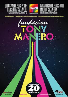 Fundación Tony Manero celebra 20 años con conciertos en Barcelona y Madrid