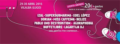 El FIV de Vilalba 2016 suma a Supersubmarina, Pablo Und Destruktion y Buffetlibre