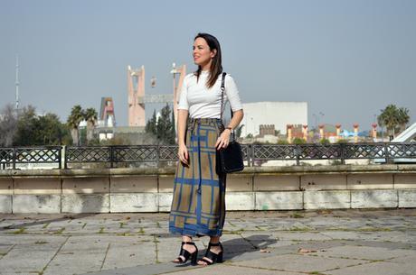 Outfit | Striped culottes