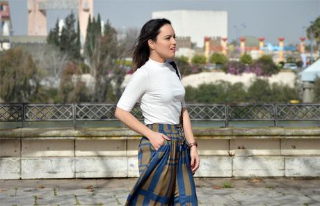 Outfit | Striped culottes