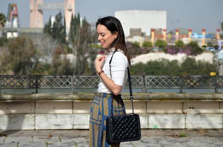 Outfit | Striped culottes