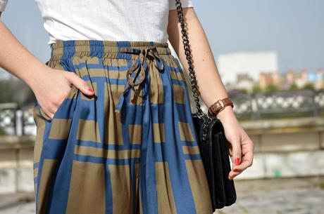 Outfit | Striped culottes