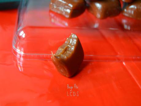 Caramelos de toffe y chocolate