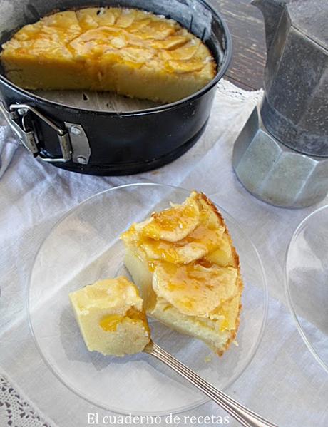 Tarta de Manzana Sencillísima { Sin azúcar }
