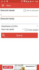 Gasolineras en tu ruta