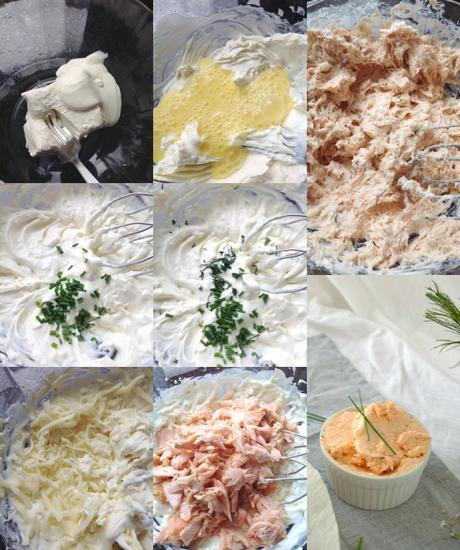 Corona de hojaldre con crema de salmón y queso, una estrella salada en tu mesa