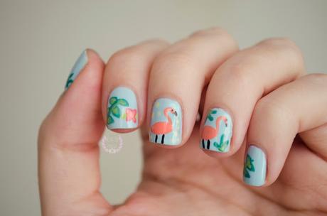 ♔ Manimonday - uñas tropicales / Nail Art ❀