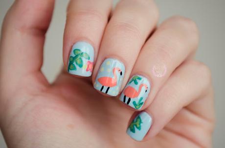 ♔ Manimonday - uñas tropicales / Nail Art ❀