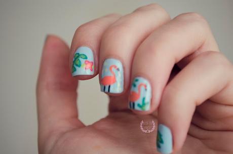 ♔ Manimonday - uñas tropicales / Nail Art ❀