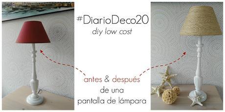 PANTALLA DE LÁMPARA DE CUERDA:  #DiarioDeco20 DIY low cost